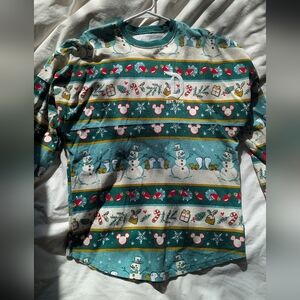 Disney Cream and Blue Knit Fabric